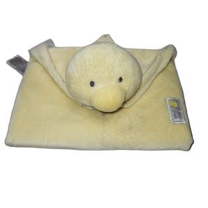 Carters Precious Firsts Plush Chick Duck Lovey Rattle Security Blanket 2010 13"